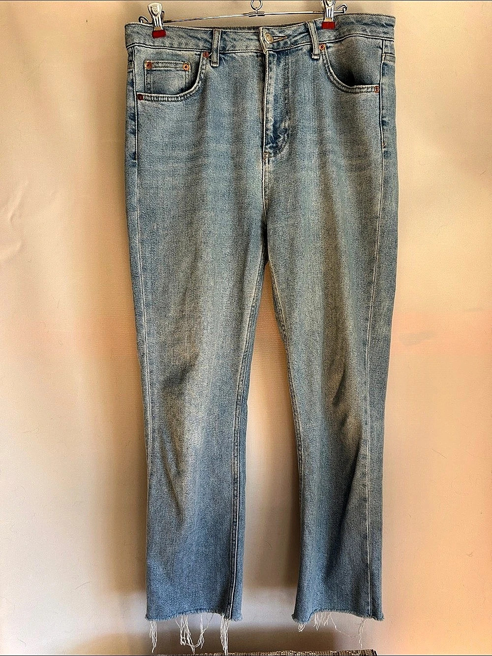 Topshop Moto Blue Waist 32 Length 32